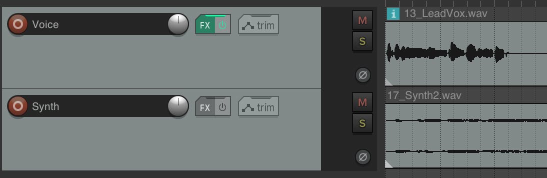 Create another track and record or import your instrument signal (this will be your Carrier)