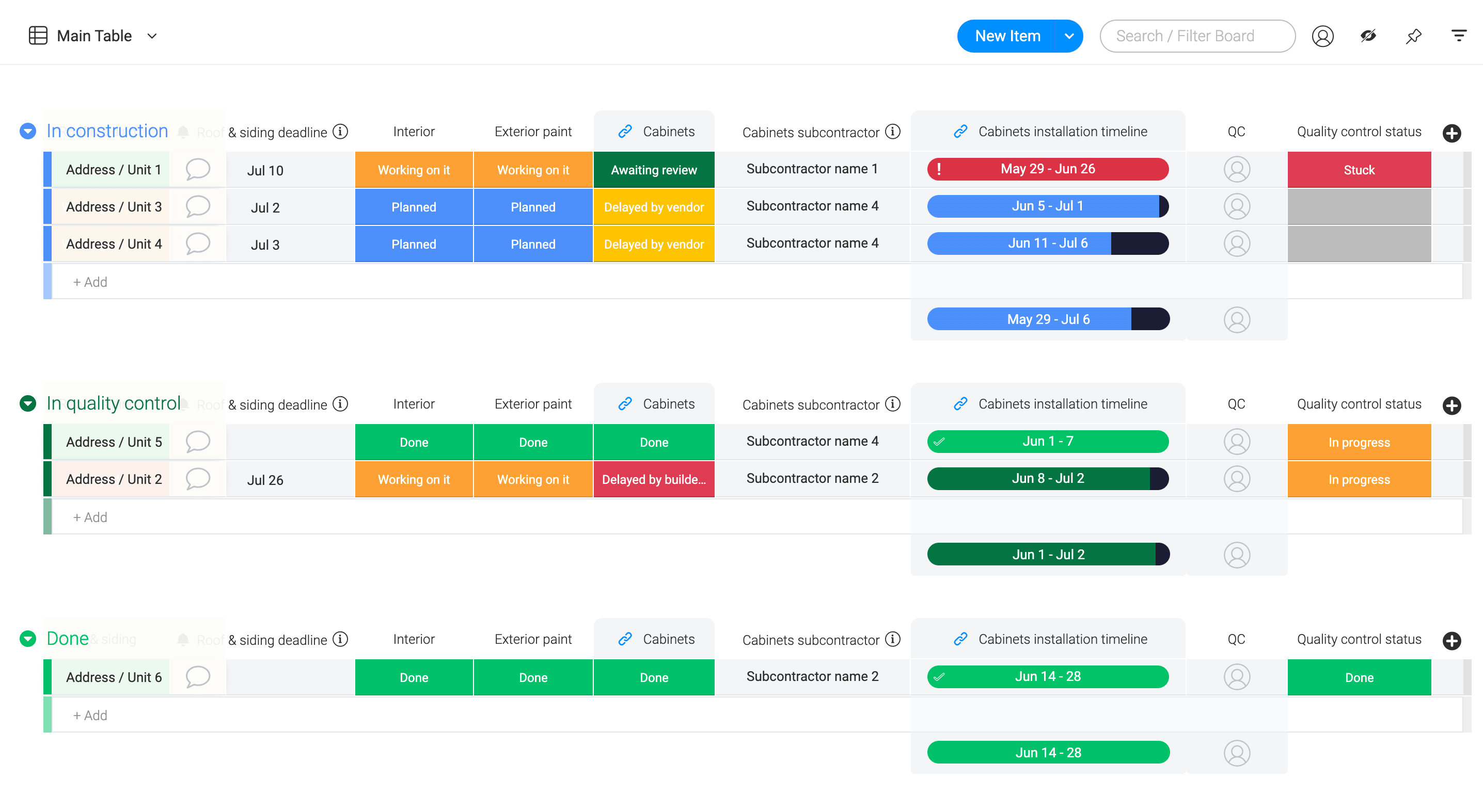 Build detailed or high-level views to suit your company needs 