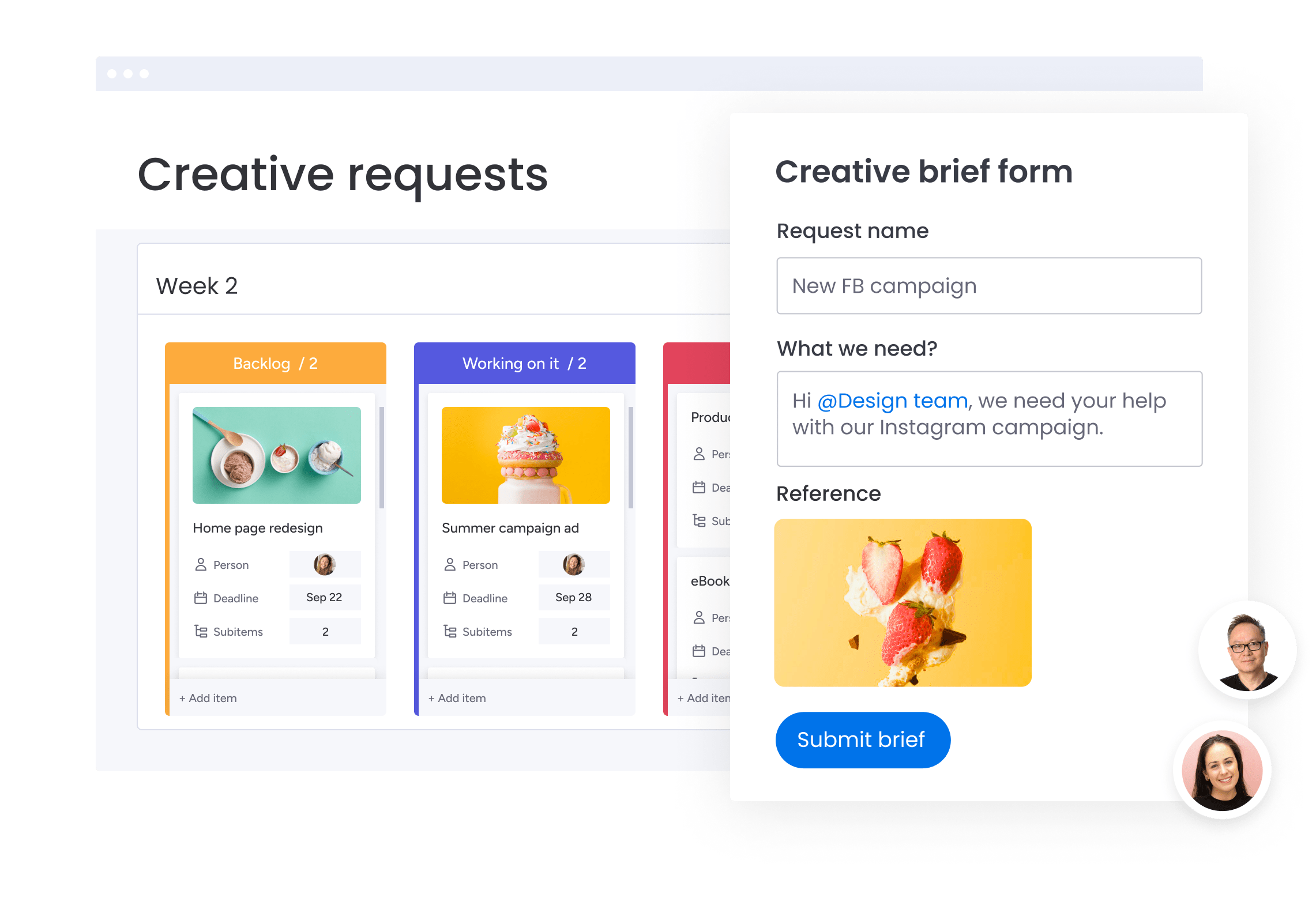 Content design requests