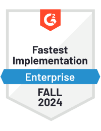 Fastest implementation enterprise fall 2024