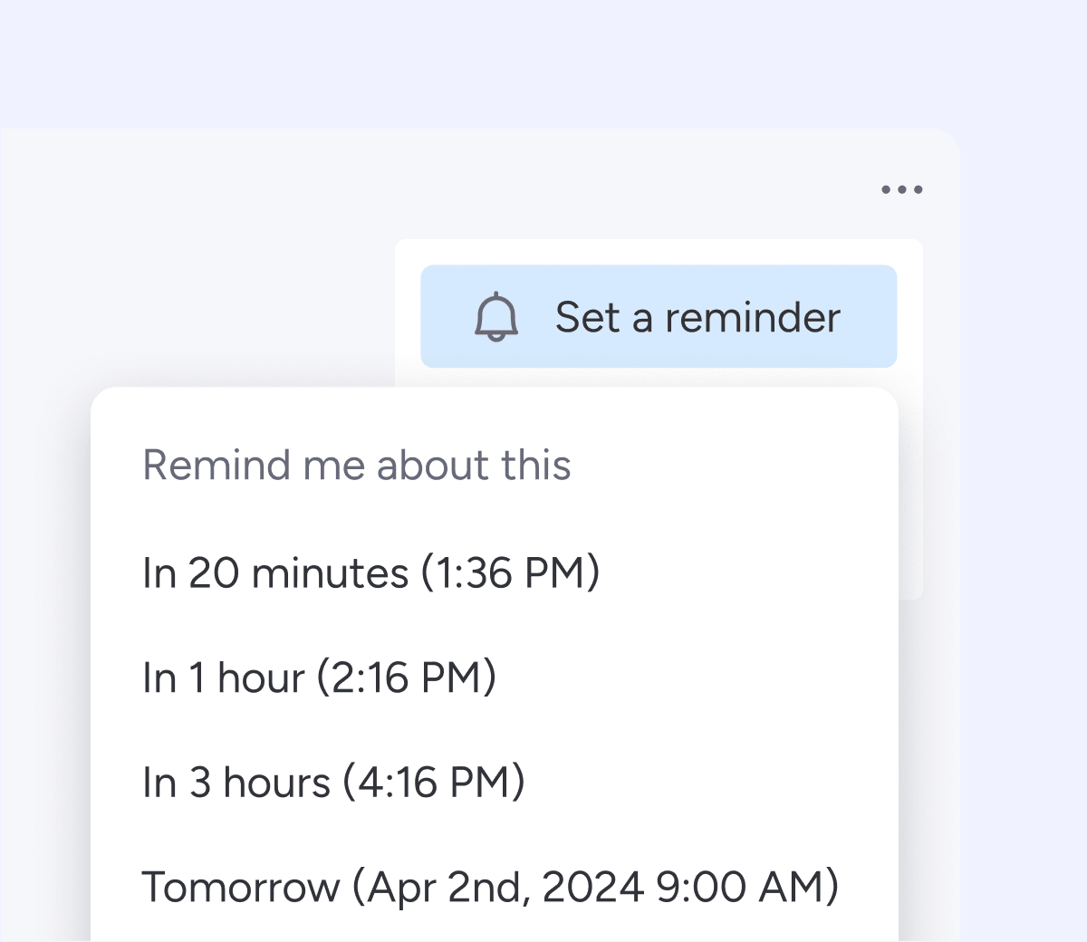 Timeline reminders 3